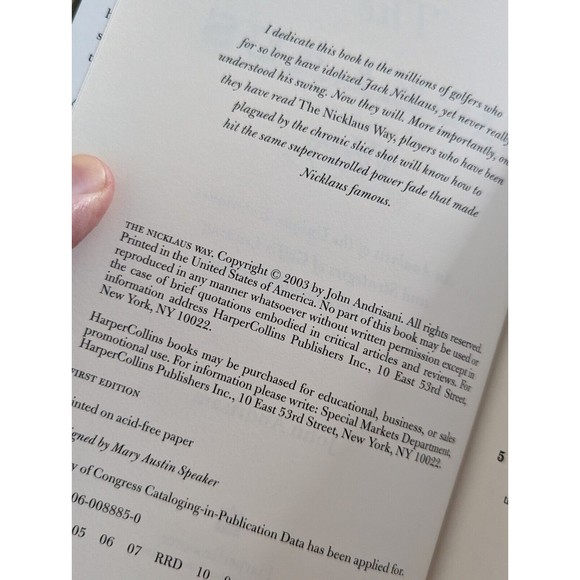 The Nicklaus Way An Analysis of the Unique Techniques and Strategies of Golf - Picture 3 of 5